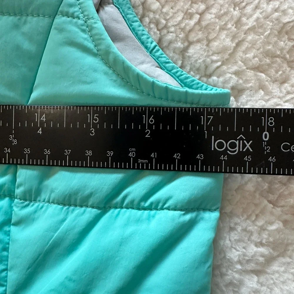 The North Face Vest Girls L 14/16 Teal Quilted Puffer Winter Outdoor Hiking‎